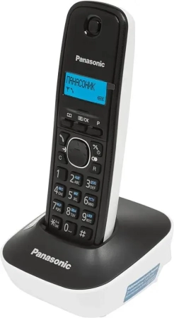 Радиотелефон DECT Panasonic KX-TG1611RUW белый/черный АОН